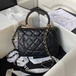 Chanel AS4654 Mini Fashion Cc Flap Bag Black Lambskin Light Gold Hardware AS4654 u9ed1u8272 product photo 2