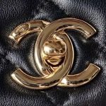 Chanel AS4654 Mini Fashion Cc Flap Bag Black Lambskin Light Gold Hardware AS4654 u9ed1u8272 product photo 3
