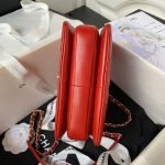 Chanel AS4654 Mini Fashion Cc Flap Bag Red Lambskin Light Gold Hardware AS4654 u7ea2u8272 product photo 4