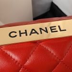 Chanel AS4654 Mini Fashion Cc Flap Bag Red Lambskin Light Gold Hardware AS4654 u7ea2u8272 product photo 6