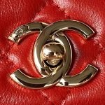 Chanel AS4654 Mini Fashion Cc Flap Bag Red Lambskin Light Gold Hardware AS4654 u7ea2u8272 product photo 3