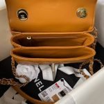 Chanel AS4654 Mini Trendy Cc Flap Bag Caramel Lambskin Light Gold Hardware AS4654 u7126u7cd6 product photo 5