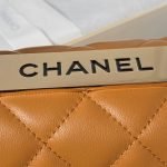 Chanel AS4654 Mini Trendy Cc Flap Bag Caramel Lambskin Light Gold Hardware AS4654 u7126u7cd6 product photo 4