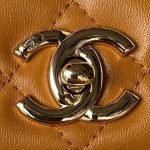 Chanel AS4654 Mini Trendy Cc Flap Bag Caramel Lambskin Light Gold Hardware AS4654 u7126u7cd6 product photo 3