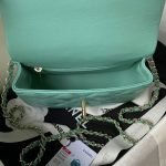 Chanel 24C AS4543 Mini Flap Bag Chain Bag Top Handle Turquoise Lambskin AS4543 u7effu677eu77 product photo 5