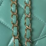 Chanel 24C AS4543 Mini Flap Bag Chain Bag Top Handle Turquoise Lambskin AS4543 u7effu677eu77 product photo 6