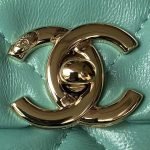 Chanel 24C AS4543 Mini Flap Bag Chain Bag Top Handle Turquoise Lambskin AS4543 u7effu677eu77 product photo 2