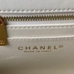 Chanel 23S AS4064 Camellia Embossed Chain Lambskin Flap Bag White AS4064 u767du8272 product photo 8