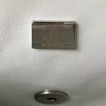 Chanel 23C AS1786 Mini Square Pearl Embossed Flap Bag Antique Silver Hardware White AS1786 u76 product photo 7