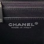 Chanel 23C AS1786 Mini Square Pearl Embossed Flap Bag Antique Silver Hardware Black AS1786 u9e product photo 7