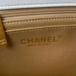 Chanel 23K AS1787 Mini Pearl Embossed Rectangular Flap Bag Lambskin Brushed Metal Hardware Whit product photo 8
