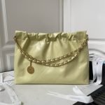 Chanel 22 Hobo Bag 24C AS4486 Gold Metallic Yellow Shiny Calfskin New Edition Horizontal AS4486 product photo 2