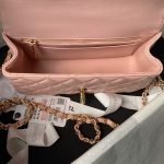 Chanel 24A AS4924 Mini Flap Bag With Top Handle Pink AS4924 u7c89u8272 product photo 7