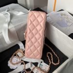 Chanel 24A AS4924 Mini Flap Bag With Top Handle Pink AS4924 u7c89u8272 product photo 4