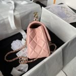 Chanel 24A AS4924 Mini Flap Bag With Top Handle Pink AS4924 u7c89u8272 product photo 5