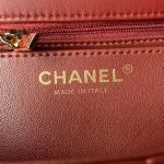 Chanel 24A AS4924 Mini Flap Bag With Top Handle Red AS4924 u7ea2u8272 product photo 9