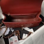 Chanel 24A AS4924 Mini Flap Bag With Top Handle Red AS4924 u7ea2u8272 product photo 5