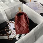 Chanel 24A AS4924 Mini Flap Bag With Top Handle Red AS4924 u7ea2u8272 product photo 4