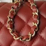 Chanel 24A AS4924 Mini Flap Bag With Top Handle Red AS4924 u7ea2u8272 product photo 7