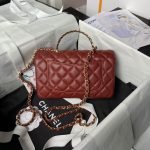 Chanel 24A AS4924 Mini Flap Bag With Top Handle Red AS4924 u7ea2u8272 product photo 2