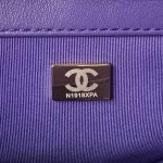 Chanel 24C AS4596 Vintage Logo Quilted Lambskin Shoulder Bag Purple AS4596 u7d2bu8272 product photo 7