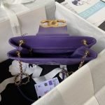 Chanel 24C AS4596 Vintage Logo Quilted Lambskin Shoulder Bag Purple AS4596 u7d2bu8272 product photo 5