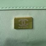 Chanel 24C AS4596 Vintage Logo Quilted Lambskin Shoulder Bag Light Green AS4596 u6d45u7effu8 product photo 7