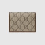 Gucci Horsebit 1955 Card Case Wallet Beige Canvas - Gucci Wallet or Card Holder back view