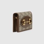 Gucci Horsebit 1955 Card Case Wallet Beige Canvas - Gucci Wallet or Card Holder interior detail