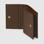 Gucci Horsebit 1955 Card Case Wallet Beige Canvas - Gucci Wallet or Card Holder strap detail