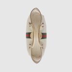 Ophidia Medium Tote Bag Beige Canvas - Gucci Tote Bag strap detail