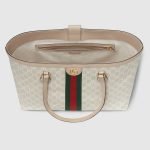 Ophidia Medium Tote Bag Beige Canvas - Gucci Tote Bag product detail