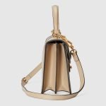 Ophidia GG Small Top Handle Bag Beige Canvas - Gucci Crossbody Bag hardware detail