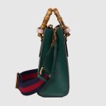 Gucci Diana Small Tote Bag Green Bamboo - Gucci Crossbody Bag interior detail