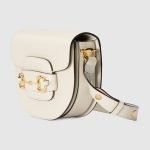 Gucci Horsebit 1955 Mini Rounded Bag White - Gucci Crossbody Bag side view