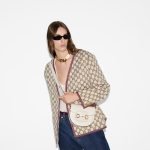Gucci Horsebit 1955 Mini Rounded Bag White - Gucci Crossbody Bag back view