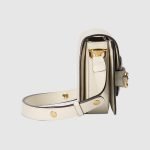 Gucci Horsebit 1955 Mini Rounded Bag White - Gucci Crossbody Bag hardware detail