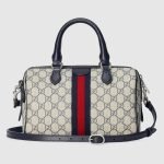 Ophidia Small Top Handle Bag Beige Monogram - Gucci Crossbody Bag interior detail