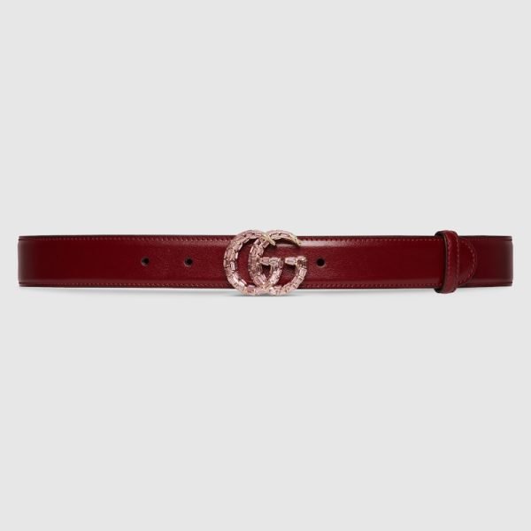 Gg Marmont Thin Belt With Crystals 772651 0YAUG 6246 product photo 1