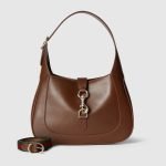 Gucci Jackie 1961 Small Shoulder Bag Brown - Gucci Shoulder Bag interior detail