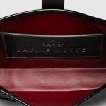 Gucci Jackie Notte Mini Bag Black Chain Strap - Gucci Crossbody Bag interior detail
