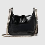Gucci Jackie Notte Mini Bag Black Chain Strap - Gucci Crossbody Bag hardware detail