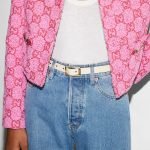 Reversible Thin Belt With Rectangular Buckle 791345 AADMA 9548 product photo 3