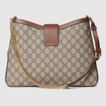 Padlock GG Medium Shoulder Bag Beige Canvas - Gucci Shoulder Bag hardware detail