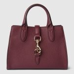 Small Tote Bag With Hook Closure Rosso Ancora Red Top Handle - Gucci Crossbody Bag front view