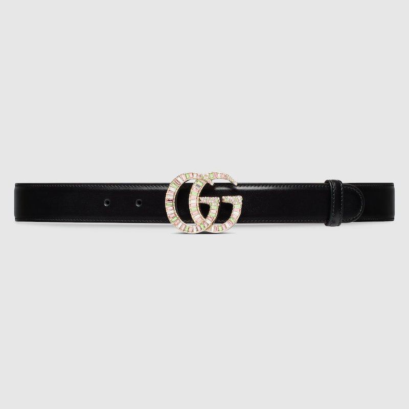 Gg Marmont Belt With Crystal Buckle 795563 0YAUG 1047 product photo 1