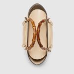 Mini Bamboo Top Handle Tote Bag Beige - Gucci Mini Bag hardware detail