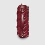 GG Milano Small Top Handle Bag Rosso Ancora Red Chain Strap - Gucci Crossbody Bag strap detail