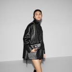 GG Milano Mini Top Handle Bag Black GG Embossed - Gucci Crossbody Bag back view