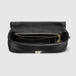 GG Milano Mini Top Handle Bag Black Chain Strap - Gucci Crossbody Bag strap detail